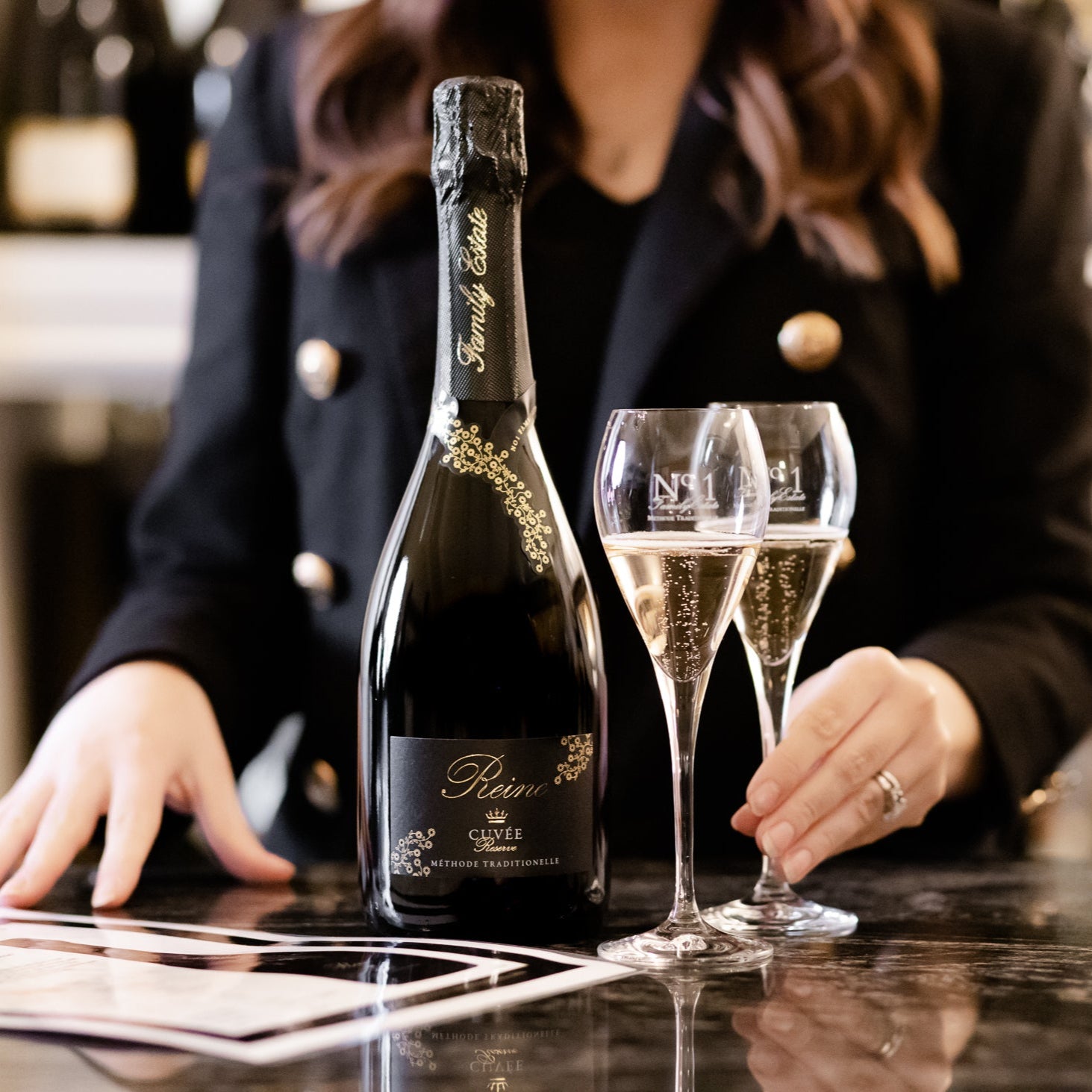 No.1 Family Estate Cellar Door. Tasting Reine Cuvee Reserve NV