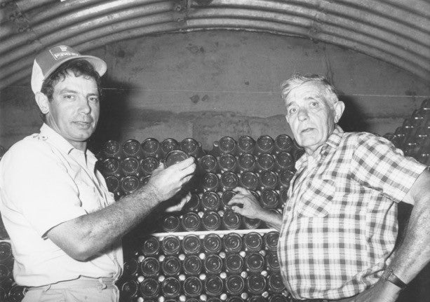 Daniel Le Brun, owner of No.1 Family Estate with his father Rene Le Brun