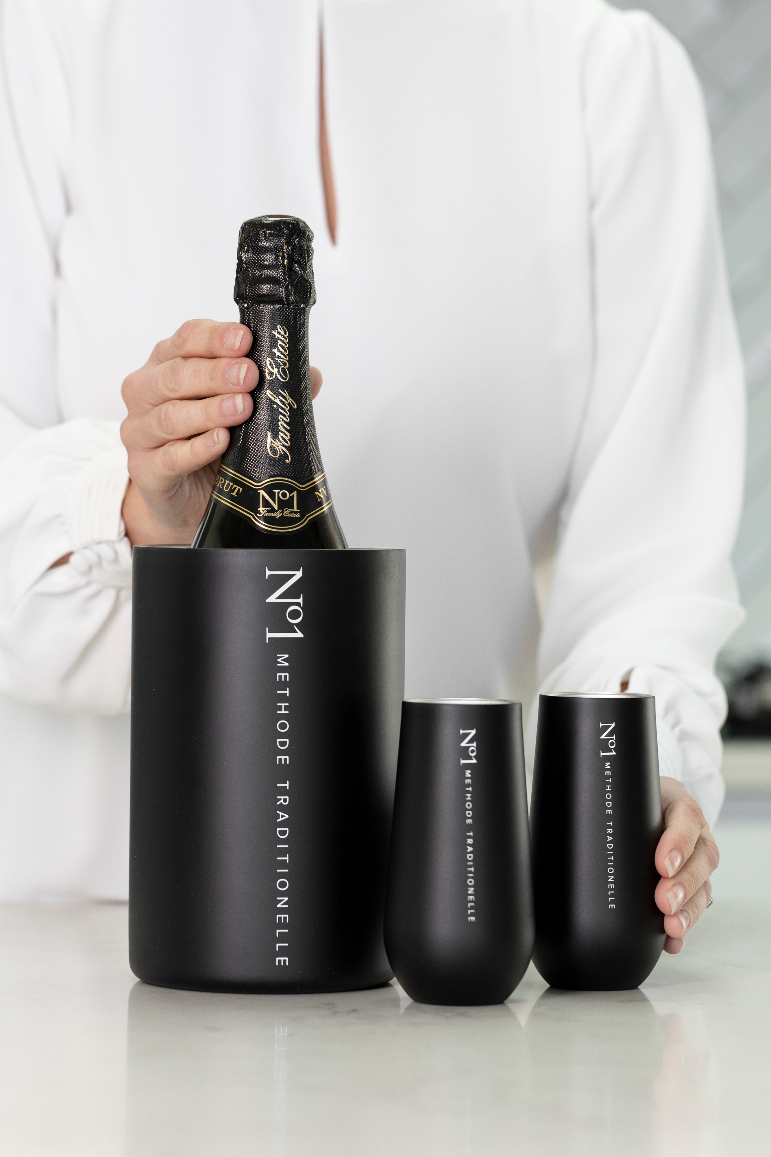 Stainless Steel Flutes Set of Two